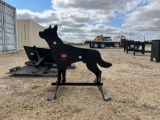 Kit Containers 3/8in AR500 Steel Coyote Shooting Target with Heart Flapper