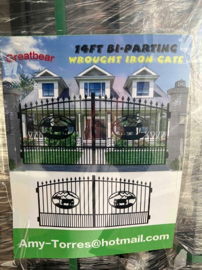 Greatbear 14' Bi Parting Iron Gate