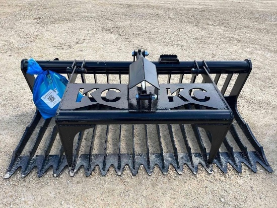 Kit Containers 76" Single Cylinder Grapple Bucket