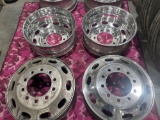 Set of TEN 24.5 Aluminum Truck Rims