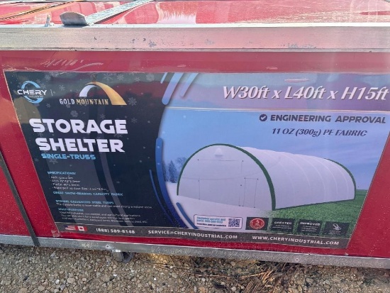 Gold Mountain 30'x40'x15' Dome Container Shelter