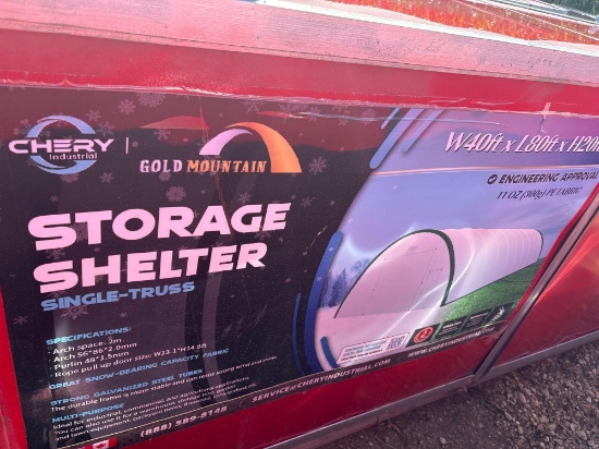 Gold Mountain 40'x80'x20' Dome Container Shelter