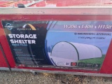 Gold Mountain 30'x40'x15' Dome Container Shelter
