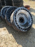 8 bolt Solid Rubber Skid Tires