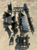 VISEC Mini Excavator Attachment Bundle of 9