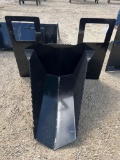 Kit Containers 40in Skid Steer Spade Bucket