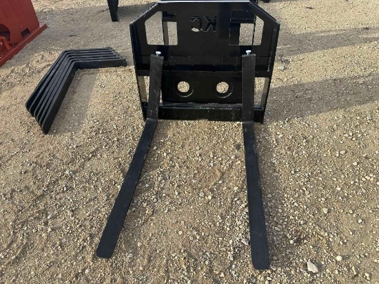 45" Skid Steer Fork Frame w/42in Forks