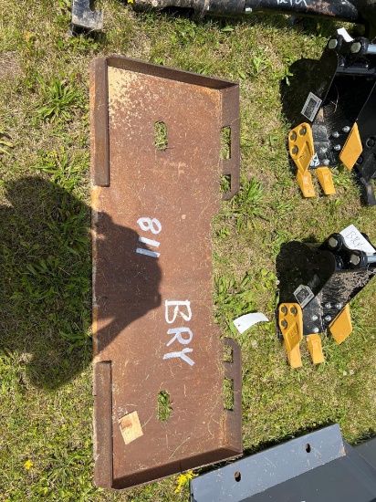 New Unused Skid Steer Plate