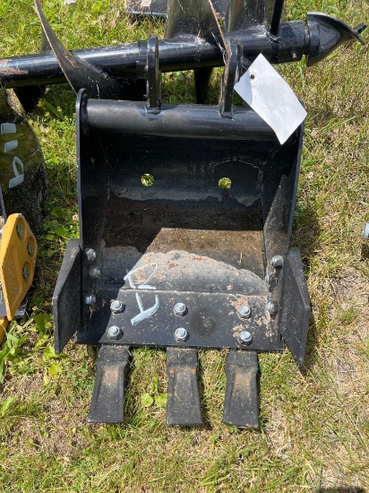 New Unused 1FT Mini Skid Steer Tooth Bucket