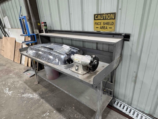 Stand w/ Grill & Bench Grinder
