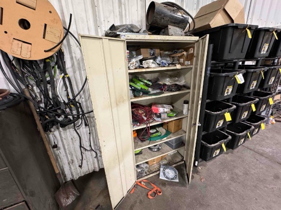 Cabinent w/ Misc Tools & Items