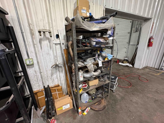 Stand Of Misc Items, Truck Parts, Chair
