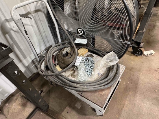 Elevatable Cart w/ Misc Items