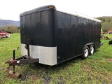 100ft x 60ft tent and 16ft enclosed trailer