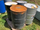 (4) metal 55 gallon drums