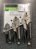 NEW Curved Jaw Locking Pliers Set