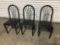 (3) Black Chairs