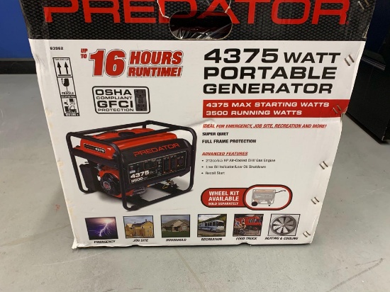 New 4375 Watt Generator