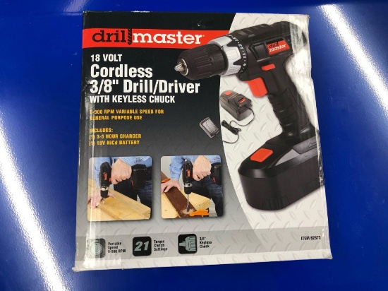 New 18 Volt Cordless Drill/Driver