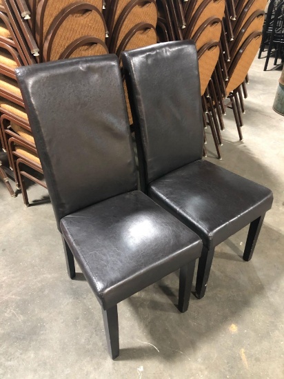 (2) Black Chairs
