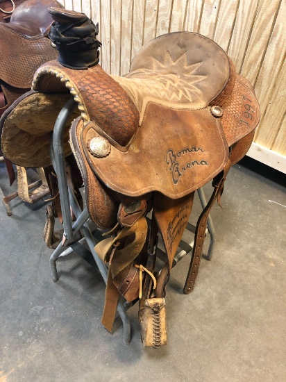 Running P Champion Team Roping Saddle