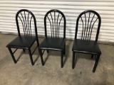 (3) Black Chairs