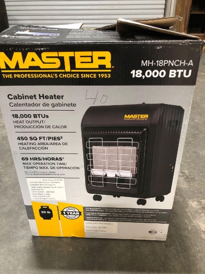 Master 18,000 BTU Cabinet Heater