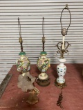 (4) Vintage Lamps