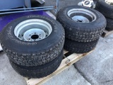 (4) Set of 6 Lug Wheels & Tires