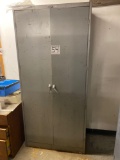 Metal Cabinet and Contents