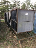 (6) Rolling Metal Frame Storage Carts