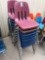 (16) Stackable Chairs
