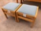 (2) Wooden Stools