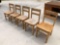 (5) Wooden Chairs