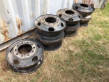 (7) 22.5 Steel Wheels