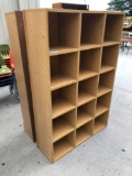 (2) Wooden Cubbies