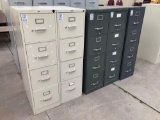 (5) Metal Filing Cabinets