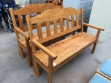 (2) Wooden Benches