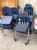 (20) Stackable/Rolling Chairs