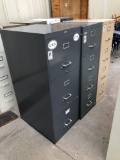 (3) Metal Filing Cabinets