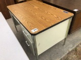Metal Wood Top Desk