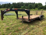 2008 Hooper 20ft Gooseneck Flatbed Trailer