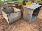 (3) Wooden Crates