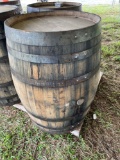 Wooden Whiskey Barrel