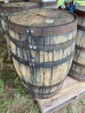 Wooden Whiskey Barrel