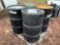 (4) 55 Gallon Metal Drums