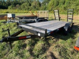 16ft Double Axle Flatbed Trailer