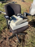 Cash Register and Office Chair