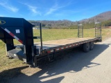 2018 Kaufman Trailers 24ft Flatbed Gooseneck Trailer, VIN # 5VGFG242XJL002806