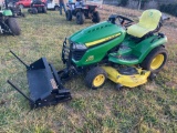 John Deere X500 with Attachments